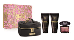 Versace Crystal Noir Geschenkset 90ml EDP + 100ml Körperlotion + 100ml Duschgel + Täschchen