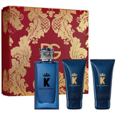 Dolce & Gabbana K pour Homme Coffret Cadeau 100ml EDP + Gel Douche 50ml + Baume Après-Rasage 50ml