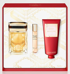 Cartier La Panthère Coffret Cadeau pour Femme Parfum 100ml + Lait Corps 100ml + EDP 10ml