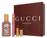 Coffret Cadeau Gucci Flora Gorgeous Gardenia 50ml EDP + Mini EDP 10ml + Rouge à Lèvres pour Femme