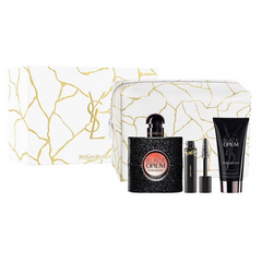 YSL Black Opium 50ml EDP für Damen Geschenkset + 50ml Bodylotion + Mascara + Täschchen