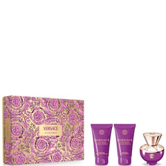 Versace Dylan Purple Femme 50ml EDP + 50ml Duschgel + 50ml Bodylotion Damen Geschenkset