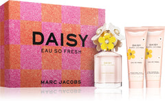 Marc Jacobs Daisy Eau So Fresh 75ml EDT + 75ml Körperlotion + 75ml Duschgel für Damen GESCHENKSET