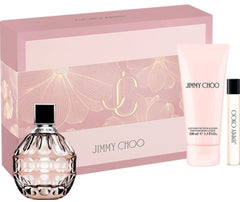 Coffret cadeau Jimmy Choo 100 ml EDP + 100 ml Lait Corps + 7,5 ml EDP pour Femme