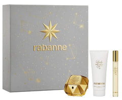 Set de regalo para mujer Paco Rabanne Lady Million 50ml EDP + 100ml Loción corporal + 10ml Mini