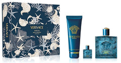Coffret Cadeau Homme Versace Eros Parfum 100ml + Parfum 5ml + Gel Douche 150ml