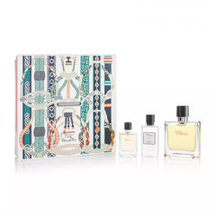 Terre d'Hermes Geschenkset für Herren 75ml Pure Parfum + 40ml Aftershave Lotion + Mini