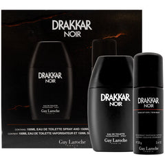 Guy Laroche Drakkar Noir 100ml EDT + 150ml Deo Spray Cofre para Hombre Set de Regalo