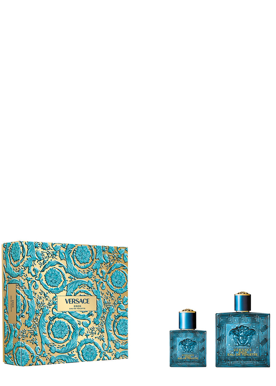 Versace Eros 100ml EDT + 30ml EDT für Herren Geschenkset