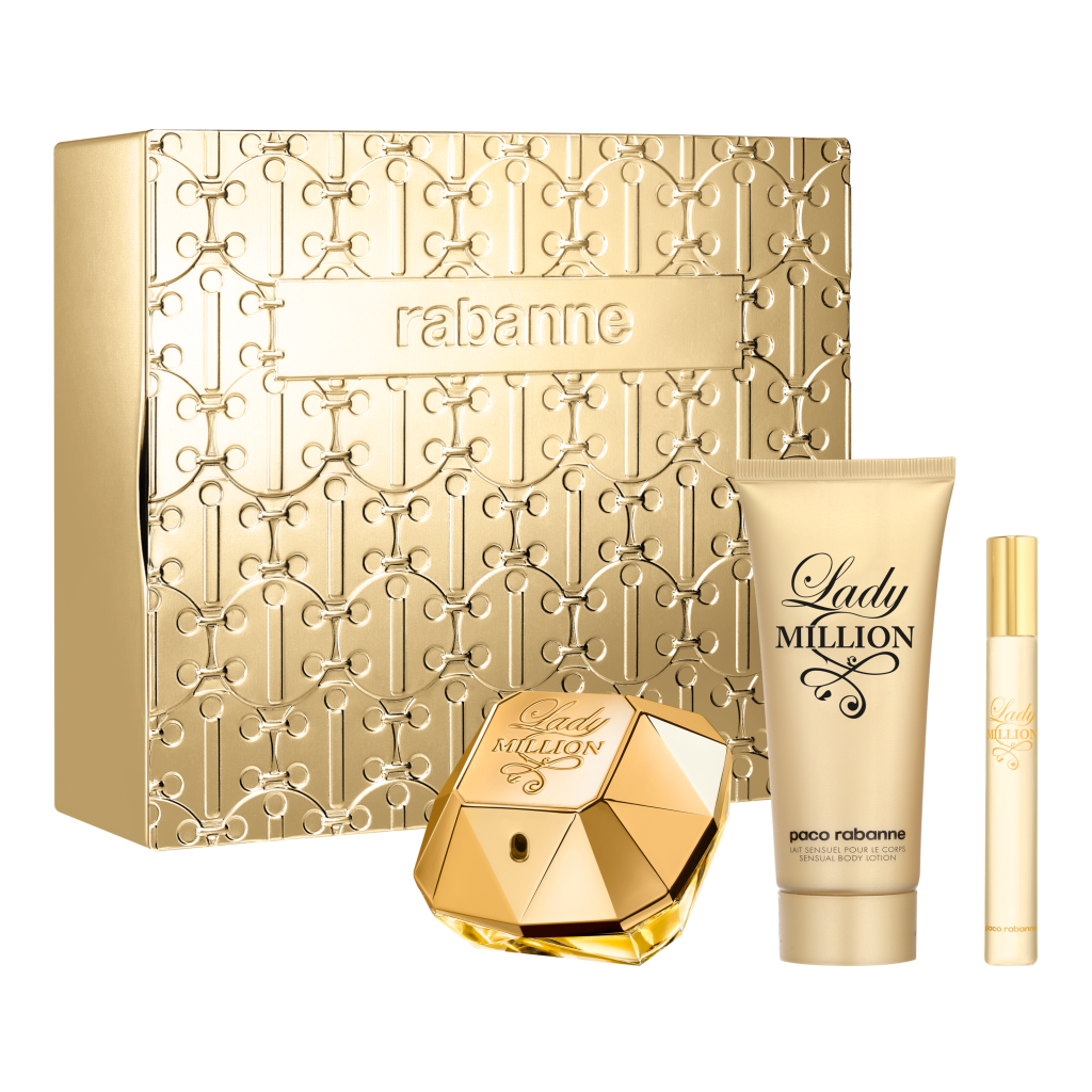 Paco Rabanne Lady Million Geschenkset 80ml EDP + 10ml EDP + 100ml Body Lotion