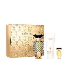 Paco Rabanne Fame 80ml EDP + 100ml Bodylotion + 4ml Mini-Spray für Damen Geschenkset
