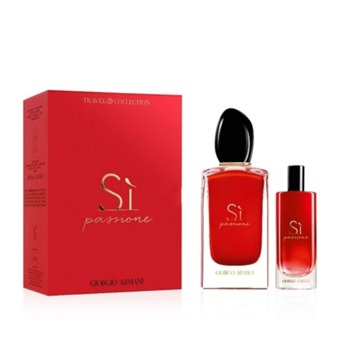 Giorgio Armani Armani Si Passione 100ml EDP + 15ml EDP Mini Damengeschenkset