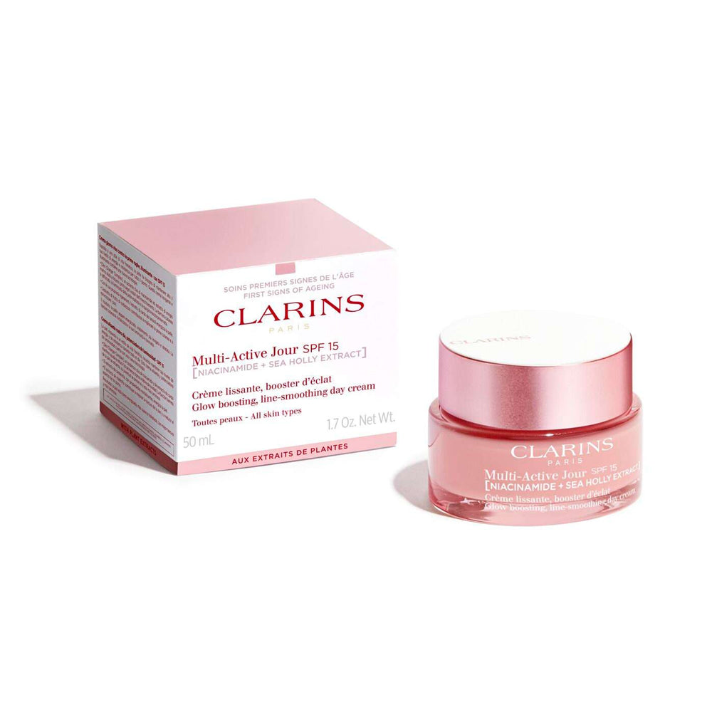 Clarins Multi Active Glow Tagescreme LSF15 - alle Hauttypen 50ml  Belebend, Linien glättend