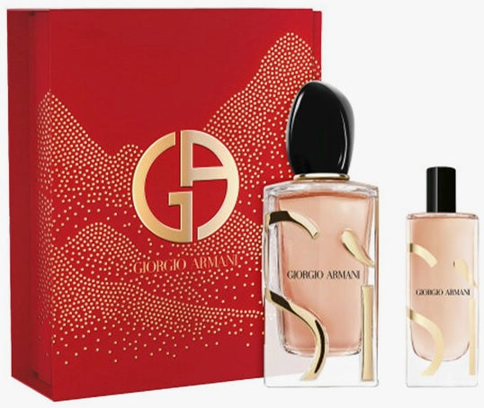 Giorgio Armani Si Intense 100ml EDP + 15ml EDP für Damen Geschenkset
