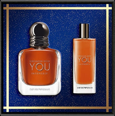Giorgio Armani Stronger With You Intensely 100ml EDP + 15ml EDP Set Regalo per Uomo
