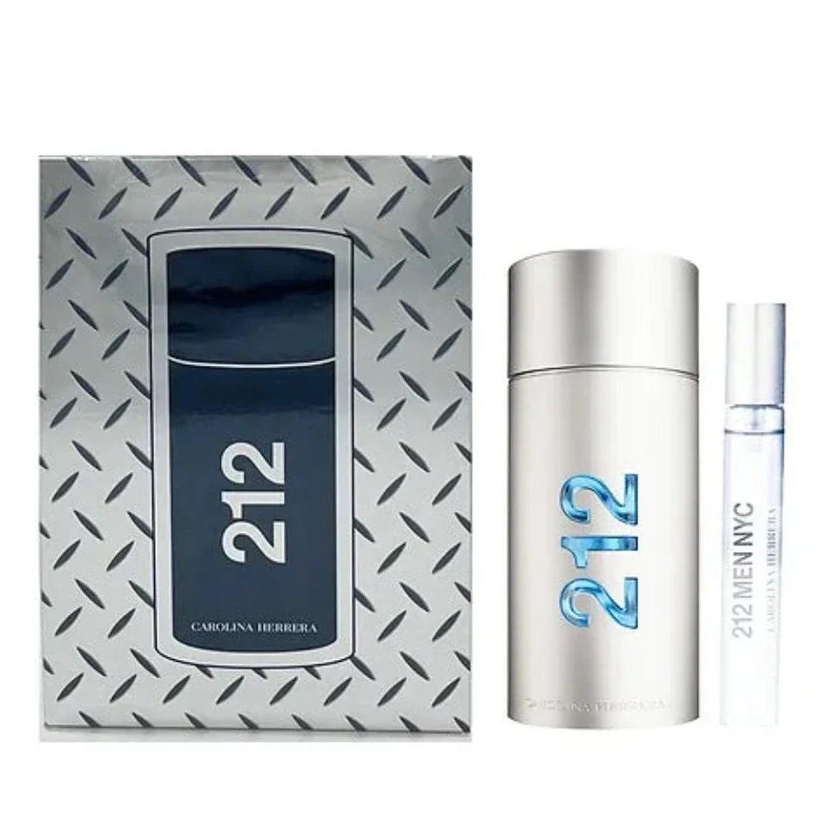 Carolina Herrera 212 Men 100ml EDT + 10ml EDT Mini für Herren Geschenkset