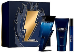 Carolina Herrera Bad Boy Cobalt 100 ml EDP + 100 ml Gel de ducha + 10 ml EDP para hombre Set de regalo