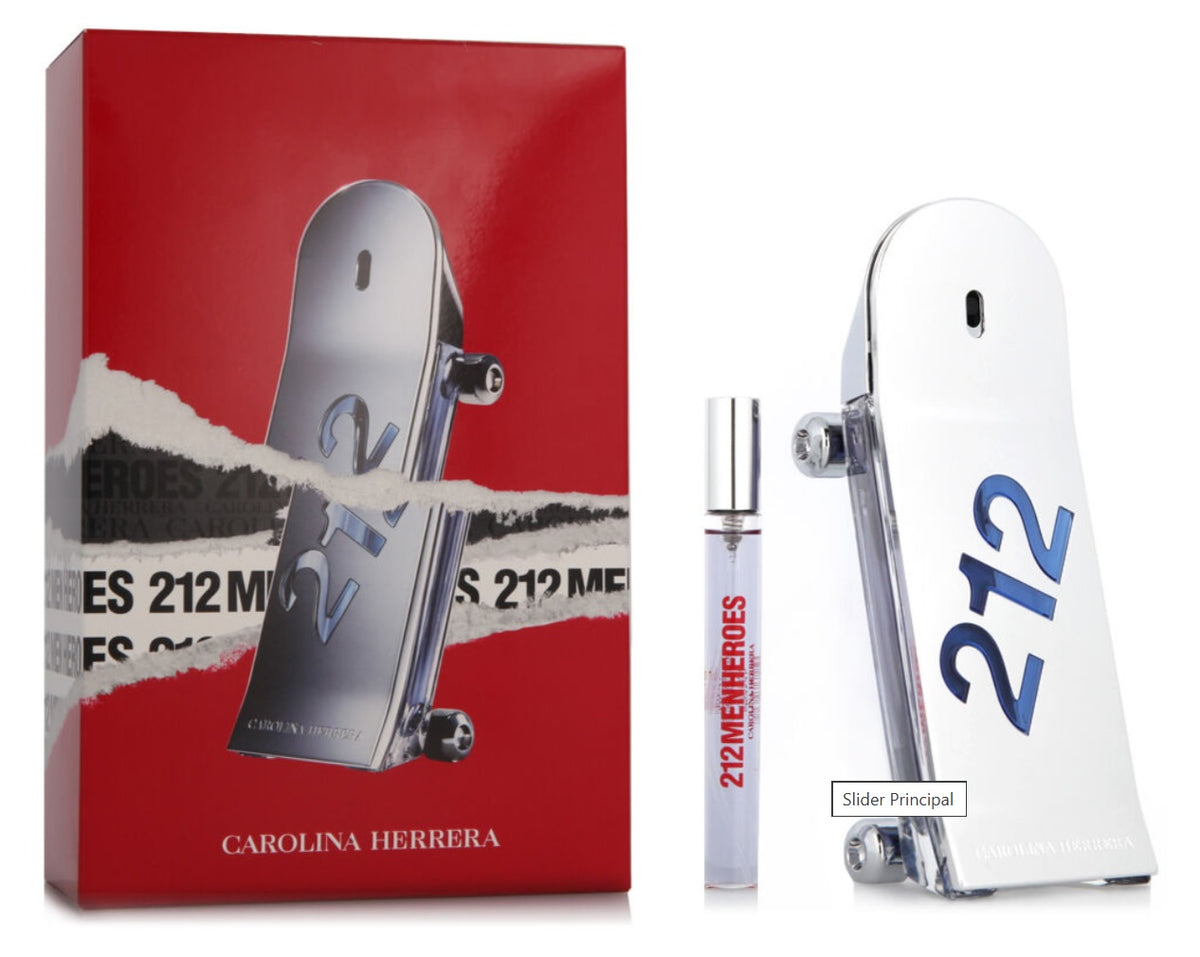 Carolina Herrera 212 Heroes 90ml EDT + 10ml EDT für Herren Geschenkset