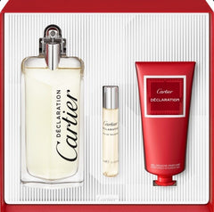 Coffret Cadeau Cartier Déclaration 100ml EDT + 10ml EDT + Gel Douche 100ml pour Homme