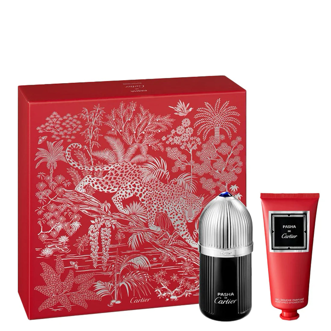 Cartier Pasha de Cartier Edition Noire 100ml EDT + 100ml Shower Gel for Men Gift Set