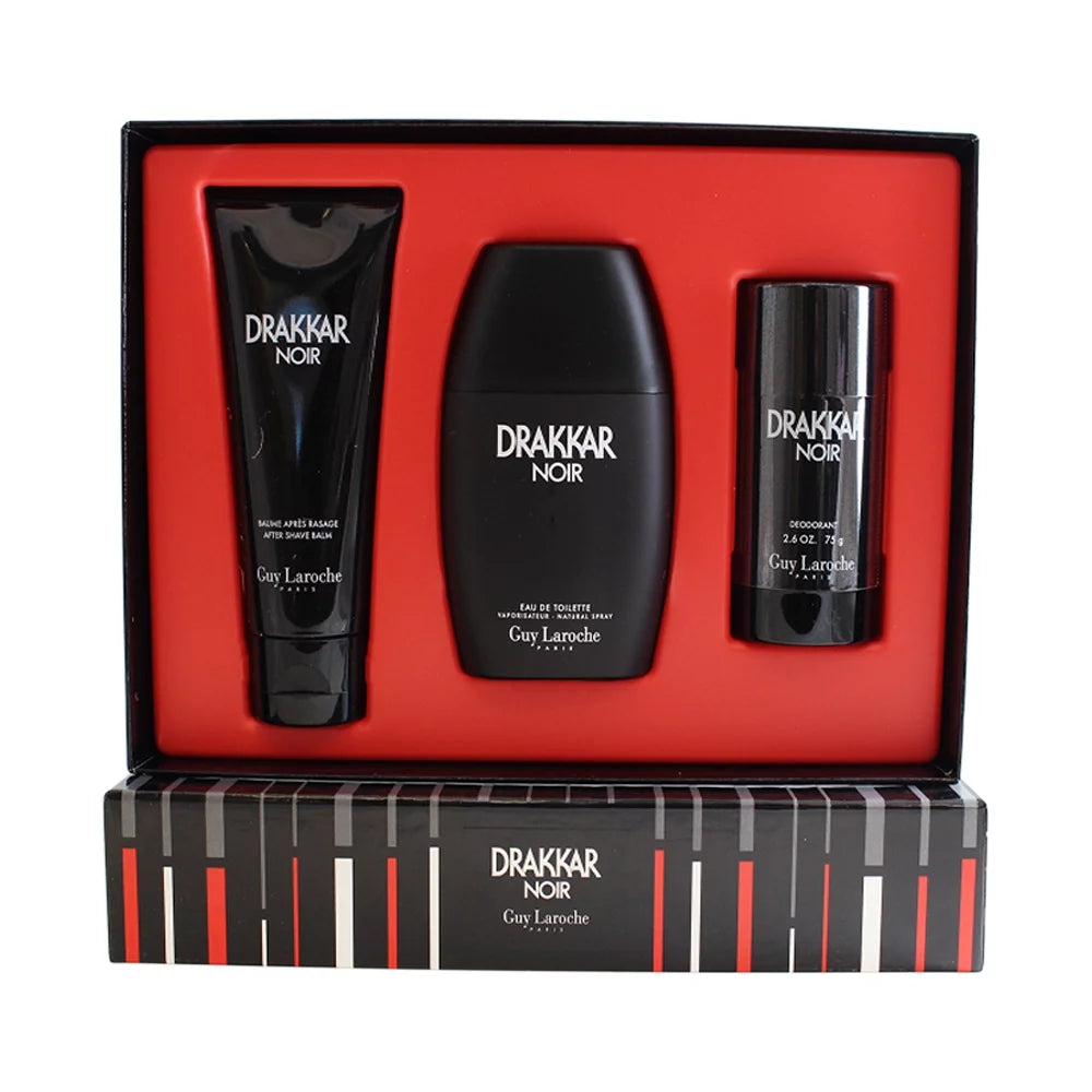 Estuche de regalo Guy Laroche Drakkar Noir EDT 100 ml + Desodorante en spray 150 ml + Gel de ducha 50 ml