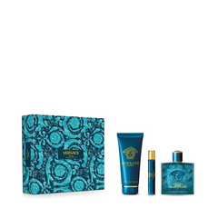 Versace Eros 100ml EDT für Herren Geschenkset + 150ml Duschgel + Mini