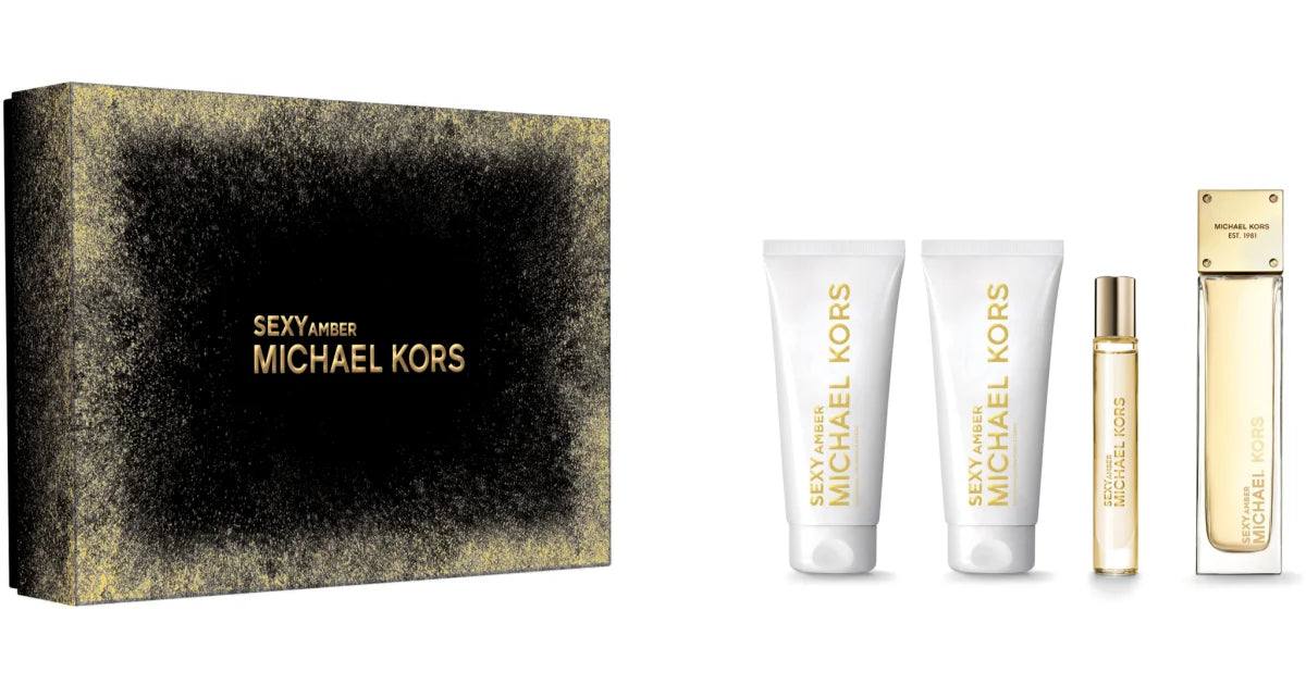 Michael Kors Sexy Amber Geschenkset 10ml EDP + 100ml Duschgel + 100ml Bodylotion + Mini