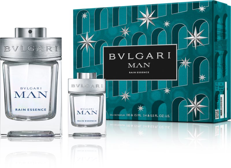 Bvlgari Man Rain Essence - Set de regalo (100 ml EDP + 15 ml Mini)