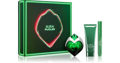 Mugler Aura 30ml EDP Ricaricabile per Donna Set Regalo + Lozione Corpo 50ml + Penna Profumo