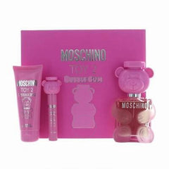 MOSCHINO TOY 2 Bubble Gum EDT 100 ml + Lait Corporel 100 ml + Mini pour Femme Coffret Cadeau