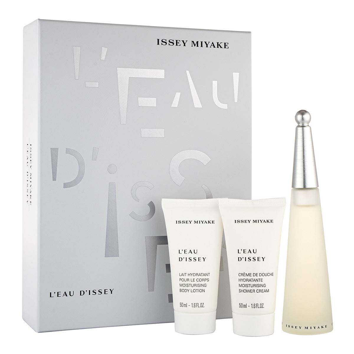 Issey Miyake L'Eau d'Issey für Damen 50ml EDT Geschenkset + 50ml Bodylotion + 50ml Duschgel  