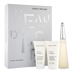 Issey Miyake L'Eau d'Issey für Damen 50ml EDT Geschenkset + 50ml Bodylotion + 50ml Duschgel  