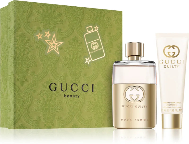 Gucci Guilty Pour Femme 50ml EDP + 50ml Körperlotion für Damen Geschenkset