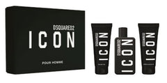 Coffret Dsquared2 Icon Pour Homme Eau de Parfum 100ml + Gel Douche 100ml + Baume Après-Rasage 100ml pour Homme