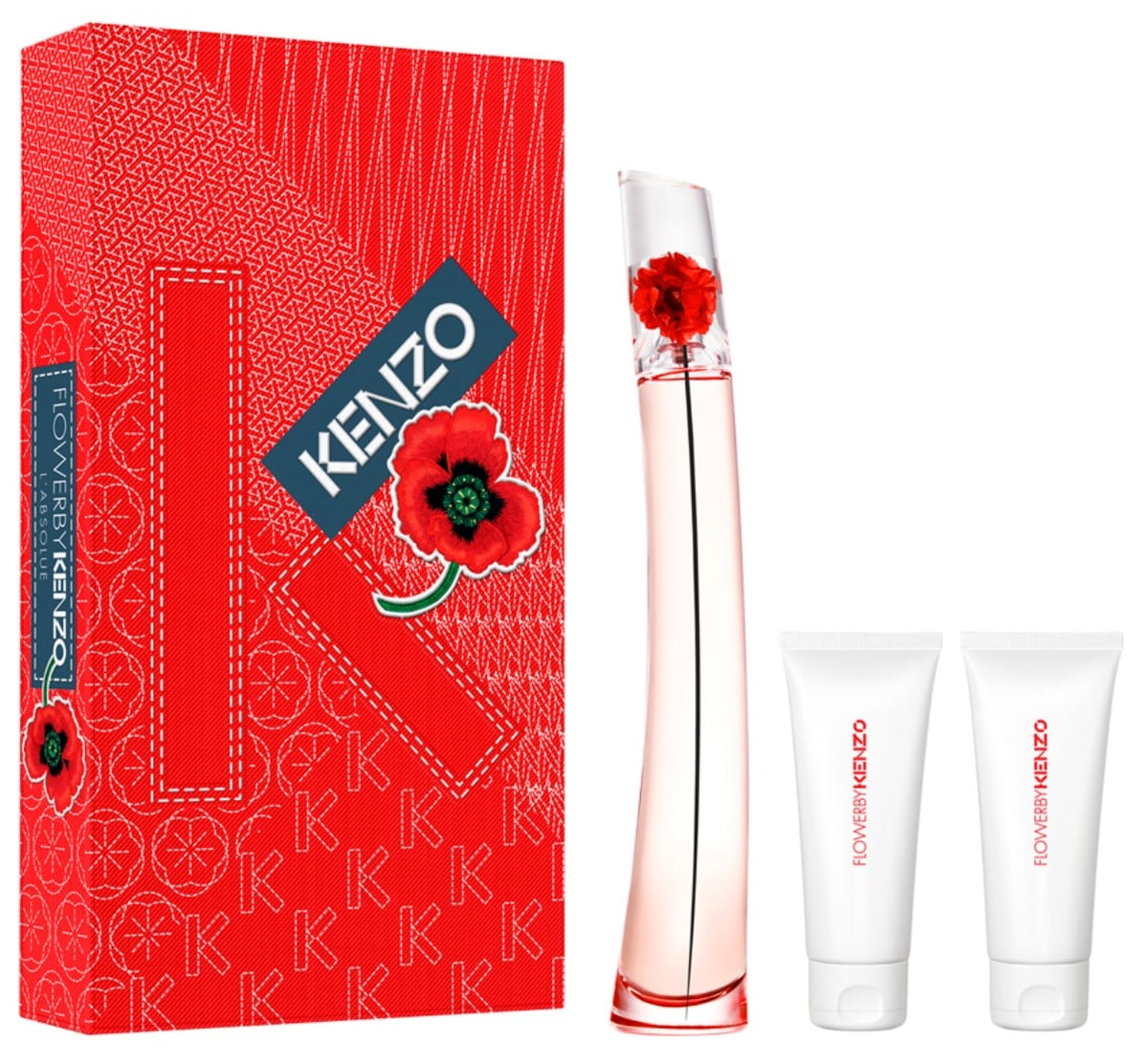 Kenzo Flower By Kenzo Coffret Eau de Parfum 100ml + Lait Corps 75ml + Gel Douche 75ml pour Femme