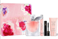 Lancome La Vie Est Belle 50ml EDP + 10ml EDP + 2ml Mascara + 50ml Body Lotion für Damen Geschenkset