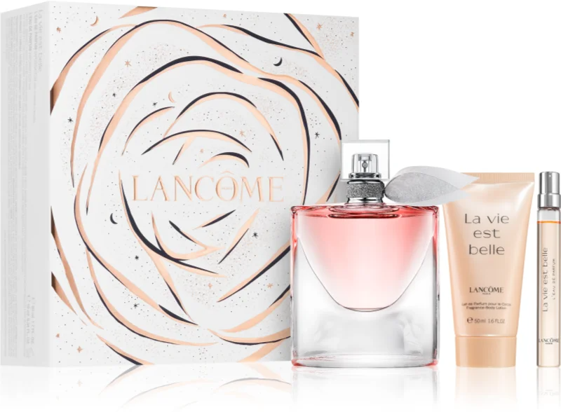 Lancome La Vie Est Belle 50ml EDP + 50ml Körperlotion + 10ml Mini für Damen Geschenkset