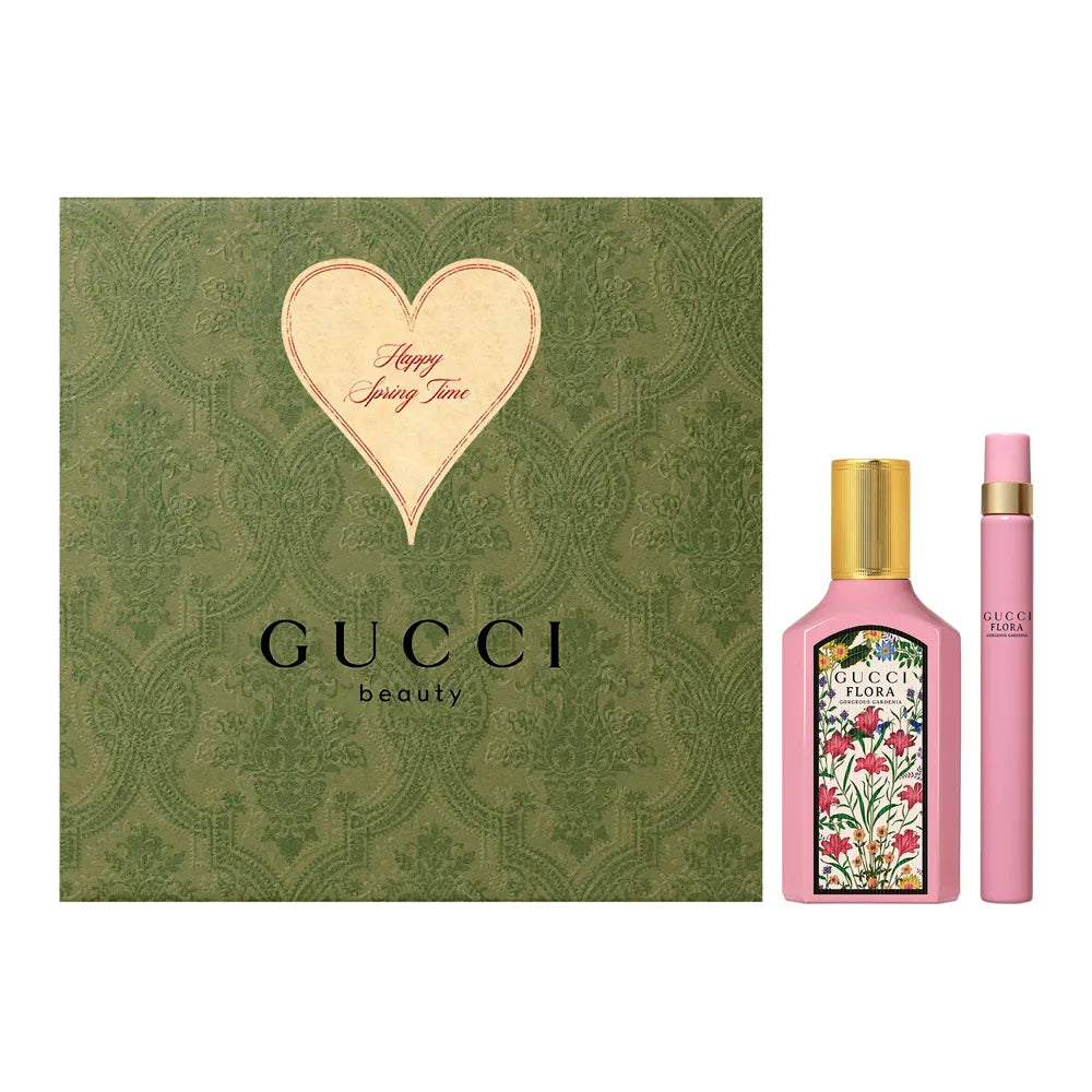Coffret Cadeau Gucci Flora Gorgeous Gardenia 50ml EDP + 10ml EDP Mini pour Femme