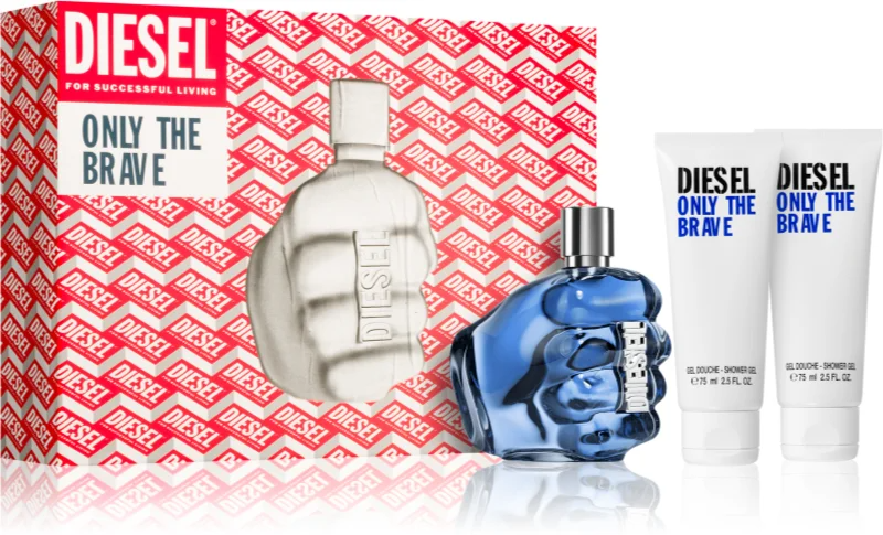 Diesel Only The Brave Set Regalo 125ml EDT + 75ml Gel Doccia x 2