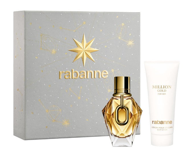 Paco Rabanne Million Gold Coffret Eau de Parfum 50 ml + Lait Corporel 100 ml pour Femme