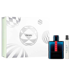 Coffret Cadeau Prada Luna Rossa Ocean Eau de Toilette 100ml + Mini Eau de Toilette 10ml pour Homme