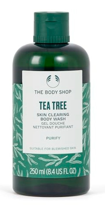 Gel de baño limpiador de piel con árbol de té de The Body Shop