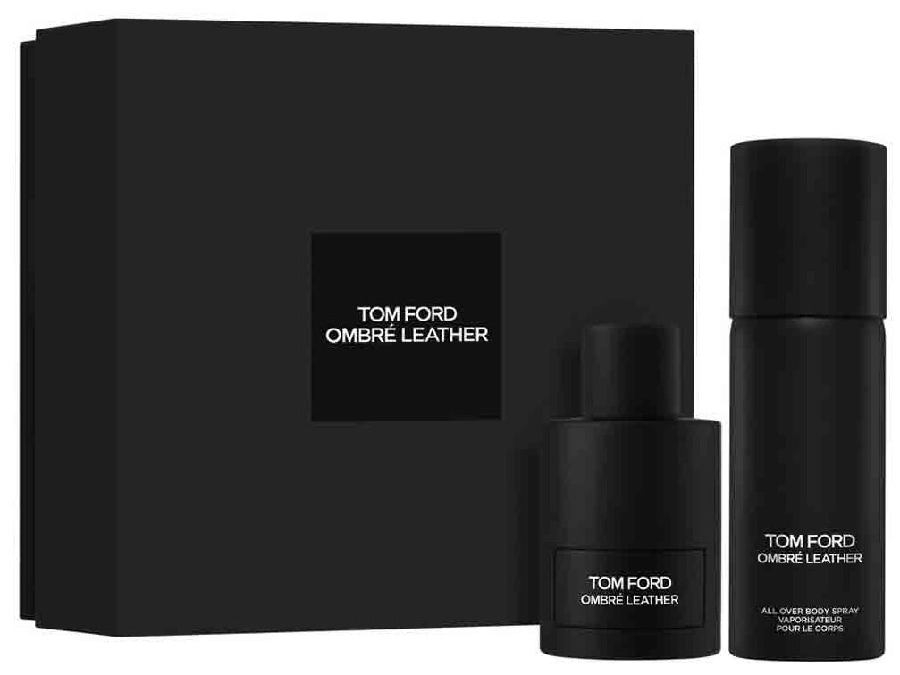 Tom Ford Ombre Leather 100ml Edp + Coffret Vaporisateur Corporel 150ml pour Hommes