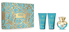 Versace Dylan Turquoise 50 ml EDT + 50 ml Gel de ducha + 50 ml Gel de baño para mujer Set de regalo