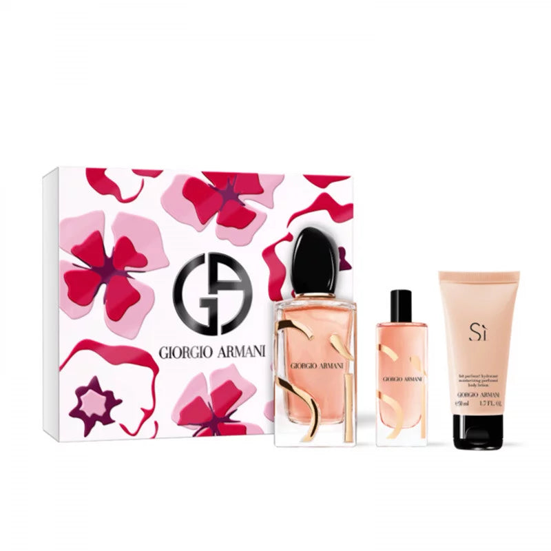 Armani Si Intense 100 ml EDP + 50 ml Loción corporal + 15 ml EDP para mujer Set de regalo