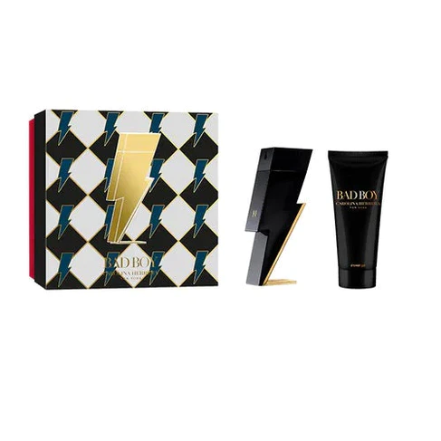 Carolina Herrera Bad Boy Geschenkset 50ml EDT Spray + 100ml Duschgel