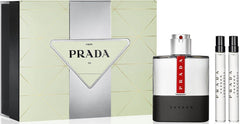 Coffret Prada Luna Rossa Carbon Eau de Toilette 100 ml + Mini 10 ml 2 Pièces