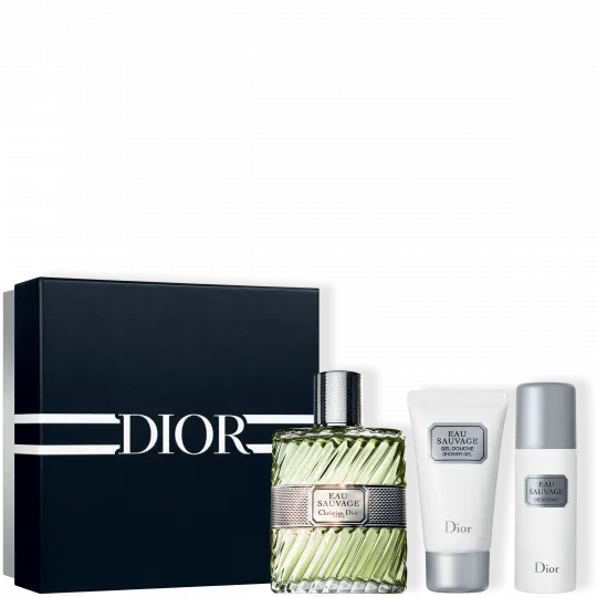 Dior Eau Sauvage 100ml EDT + 50ml Duschgel + 50ml Deospray für Herren Geschenkset