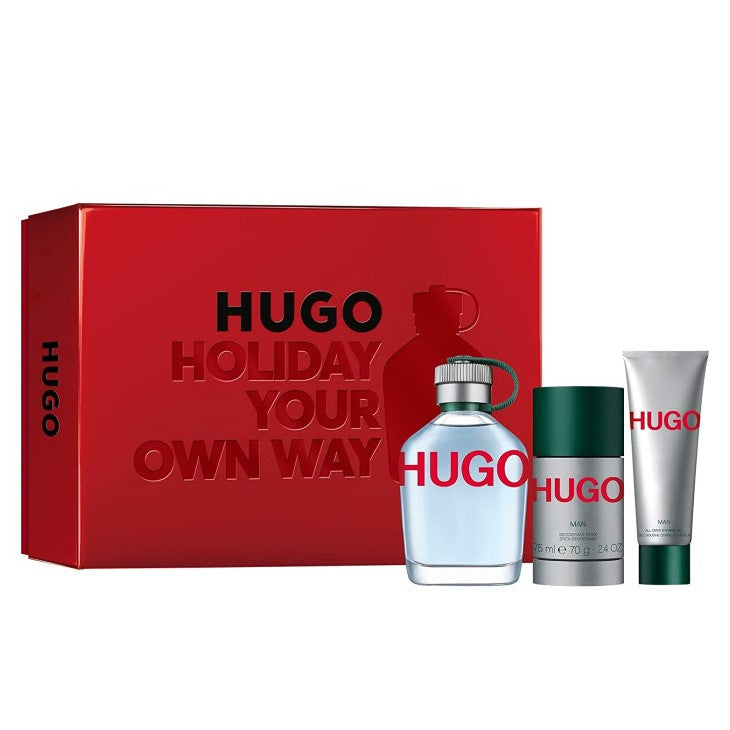 Set de regalo Hugo Boss Hugo Man 125 ml EDT + 75 ml Desodorante en barra + 50 ml Gel de ducha para hombre
