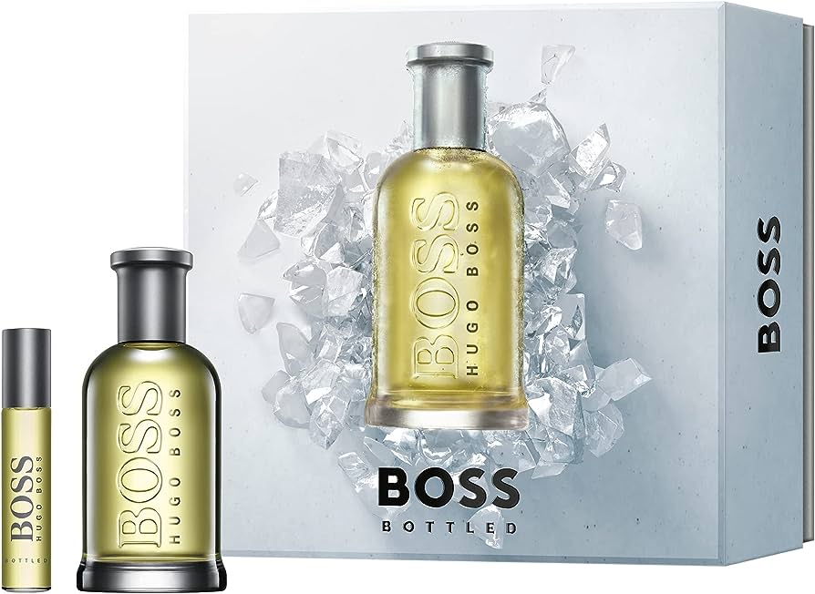 Estuche de regalo Hugo Boss Bottled EDT de 100 ml para hombre + Mini EDT de 10 ml